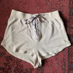 Spiritual Gangster Lace-Up Lounge Shorts